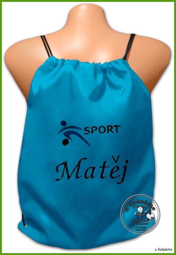 Vak ,sáček,pytel ,batoh na záda s obrázkem SPORT
