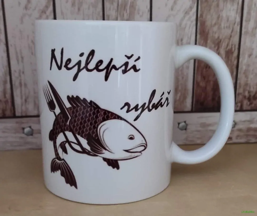 Hrníček s potiskem NEJLEPŠÍ RYBÁŘ 1