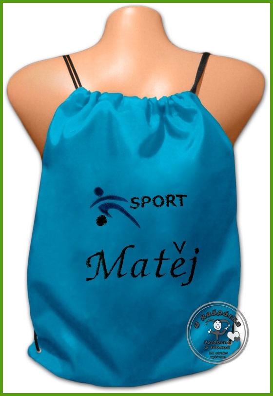 Vak ,sáček,pytel ,batoh na záda s obrázkem SPORT