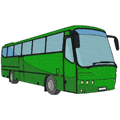 Vzorník výšivka AUTOBUS 1