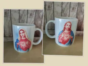 Hrníček s potiskem PANNA MARIE A JEŽIŠ 2.jakost