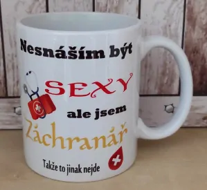 Hrníček s potiskem SEXY ZÁCHRANÁŘ