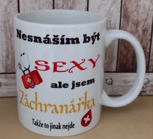 Hrníček s potiskem SEXY ZÁCHRANÁŘKA