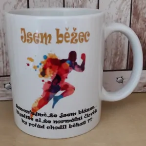 Hrníček s potiskem JSEM BĚŽEC