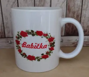 Hrníček s potiskem BABIČKA