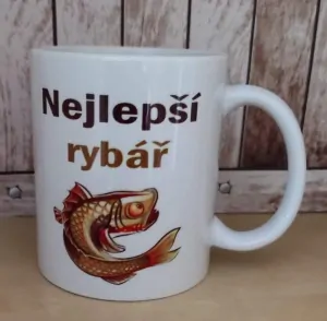Hrníček s potiskem NEJLEPŠÍ RYBÁŘ