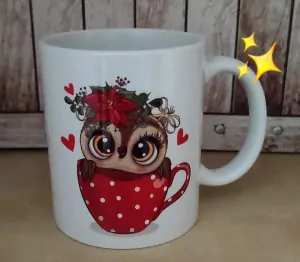 Hrníček s potiskem SOVA S HRNÍČKEM