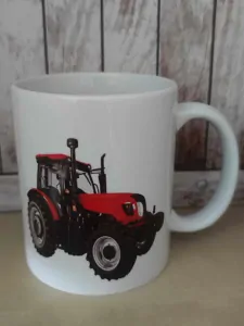 Hrníček s potiskem TRAKTOR ČERVENÝ