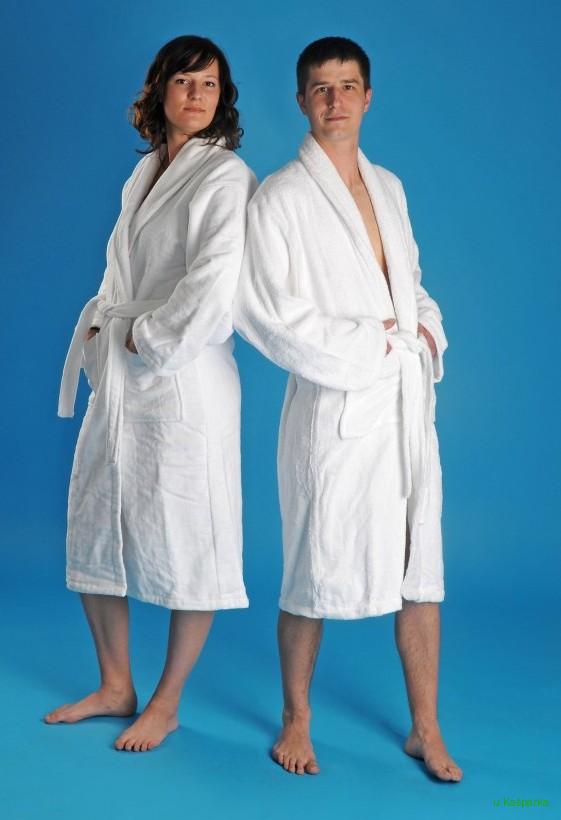 Froté župan s výšivkou MIX 