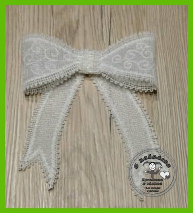 Vánoční ozdoba krajka - MAŠLE 3D